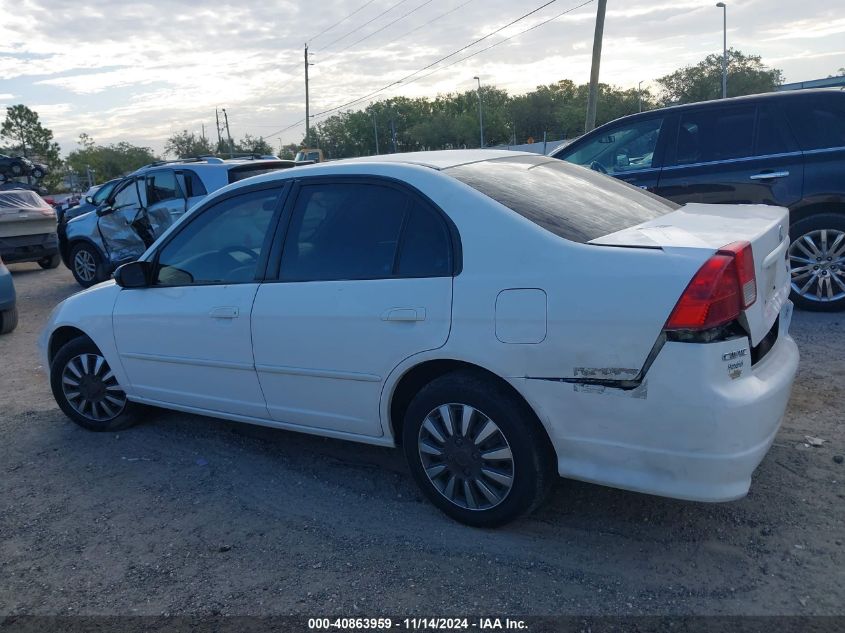 2004 Honda Civic Lx VIN: 2HGES16574H502774 Lot: 40863959