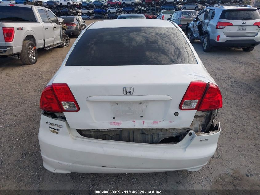 2004 Honda Civic Lx VIN: 2HGES16574H502774 Lot: 40863959