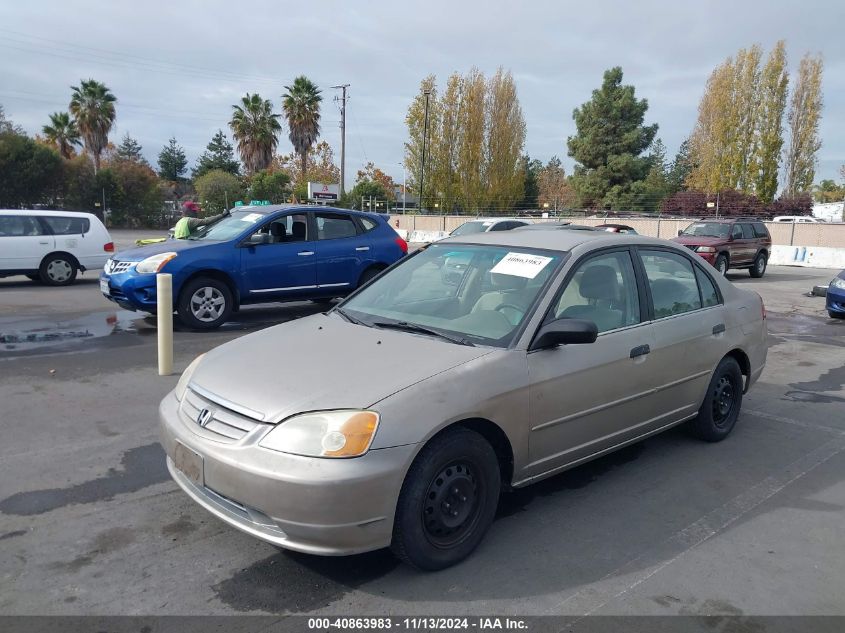 2001 Honda Civic Lx VIN: 2HGES16531H565950 Lot: 40863983