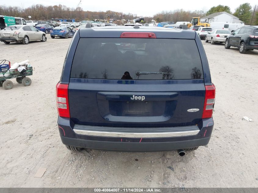 2017 Jeep Patriot High Altitude Fwd VIN: 1C4NJPFA6HD134351 Lot: 40864007