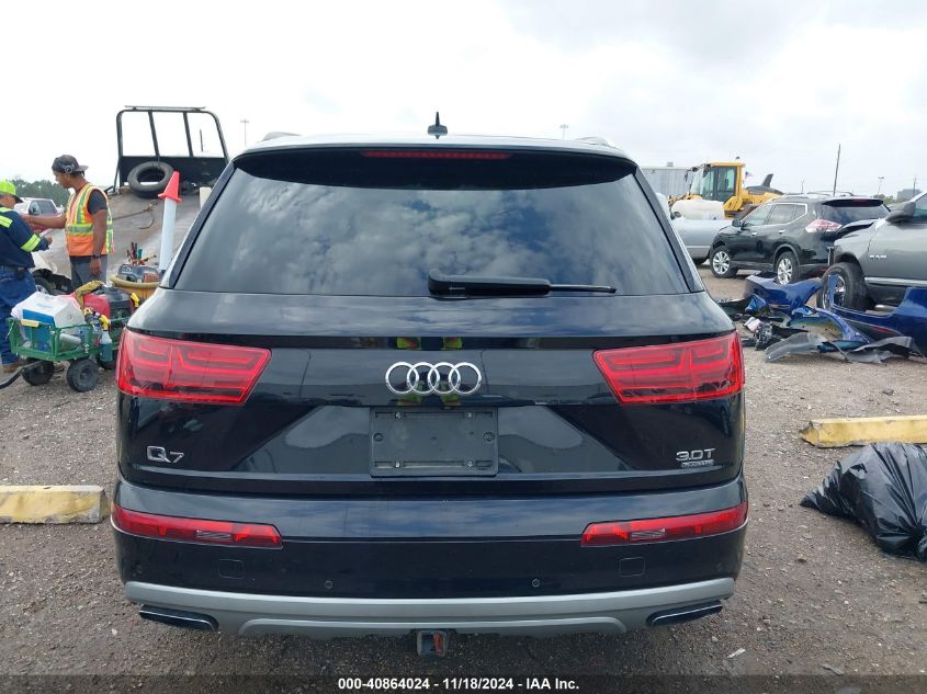 2017 Audi Q7 3.0T Premium VIN: WA1VAAF70HD001077 Lot: 40864024