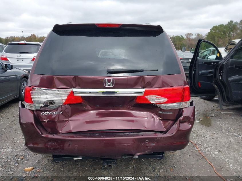 2010 Honda Odyssey Touring VIN: 5FNRL3H96AB087117 Lot: 40864025