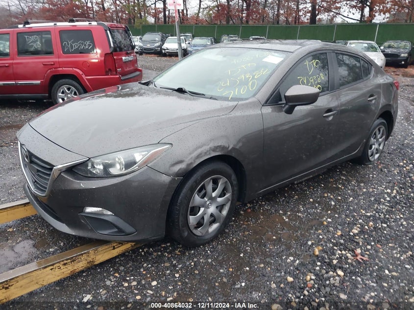 Vin: jm1bm1u71e1113029, lot: 41353673, mazda mazda3 i sport 20142