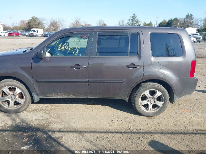 2013 Honda Pilot Ex-L VIN: 5FNYF4H50DB051417 Lot: 40864078