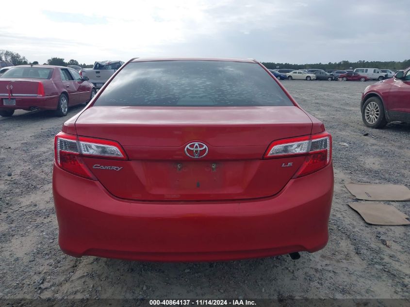 2012 Toyota Camry Le VIN: 4T1BF1FKXCU502934 Lot: 40864137