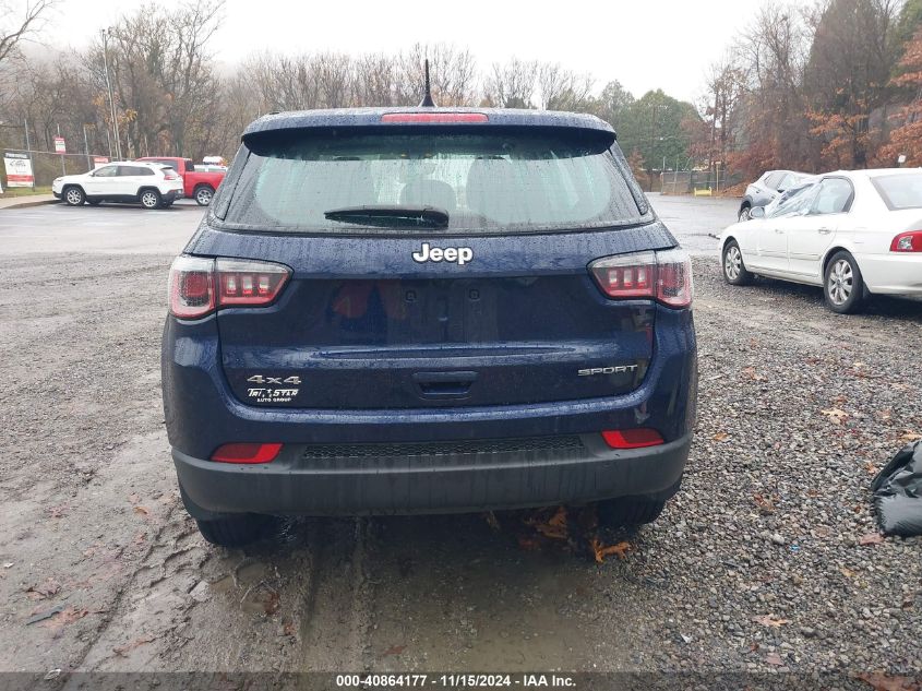 2018 Jeep Compass Sport 4X4 VIN: 3C4NJDAB5JT492068 Lot: 40864177