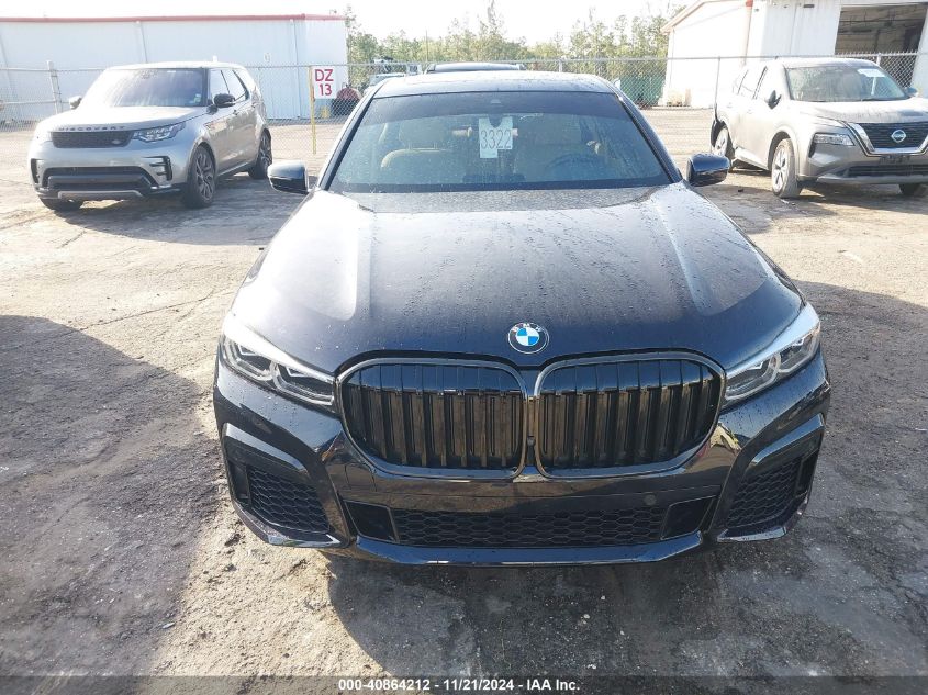 2021 BMW 740I VIN: WBA7T2C09MCE62817 Lot: 40864212