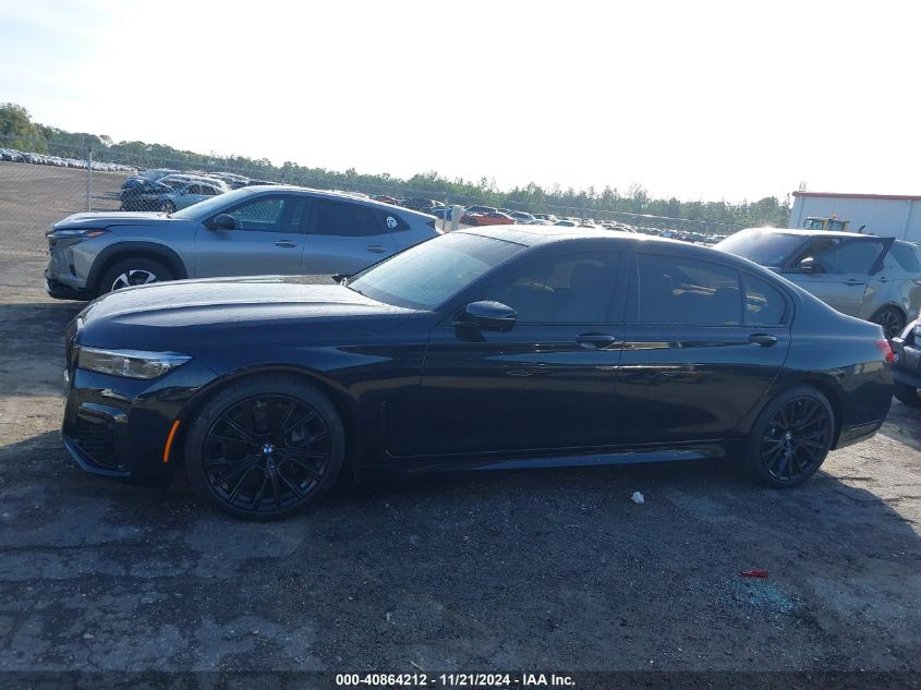 2021 BMW 740I VIN: WBA7T2C09MCE62817 Lot: 40864212