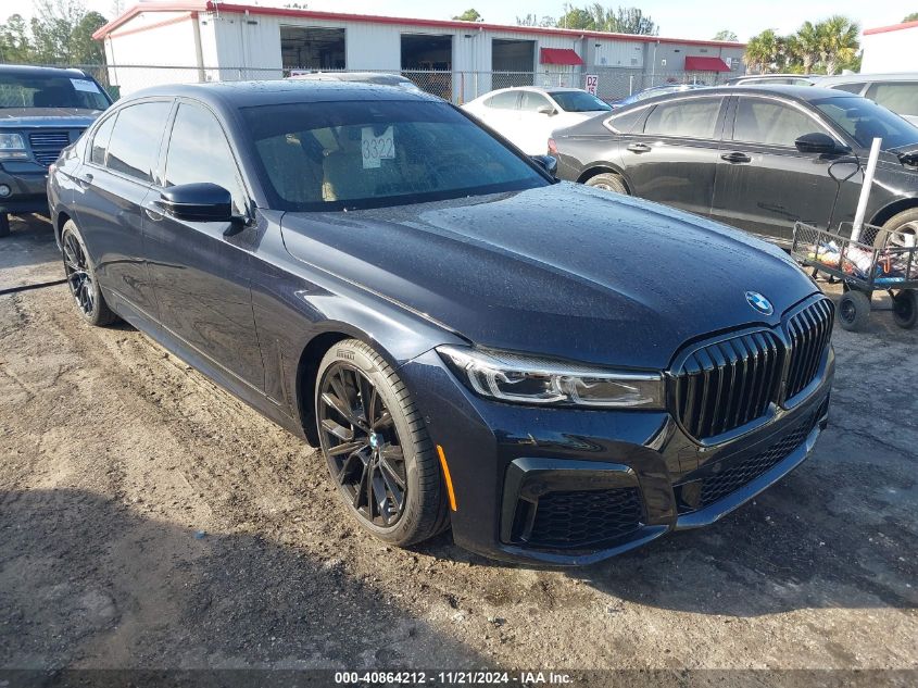 2021 BMW 740I VIN: WBA7T2C09MCE62817 Lot: 40864212