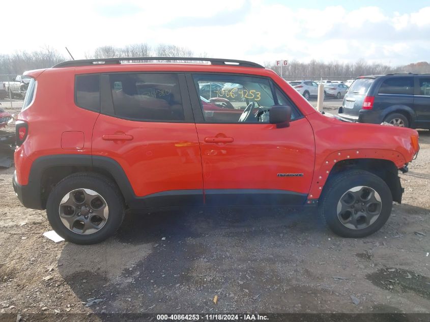 2016 Jeep Renegade Sport VIN: ZACCJBAT8GPE34864 Lot: 40864253