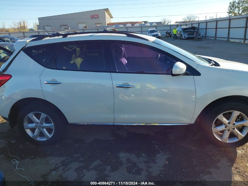 2010 Nissan Murano Sl VIN: JN8AZ1MU3AW007654 Lot: 40864271