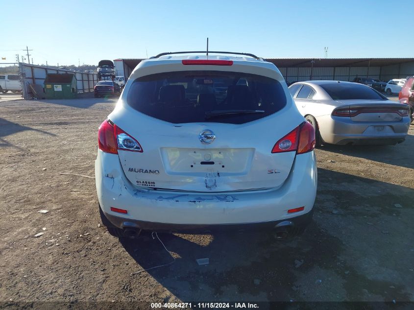 2010 Nissan Murano Sl VIN: JN8AZ1MU3AW007654 Lot: 40864271