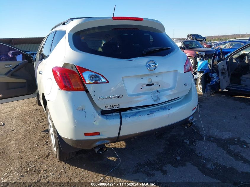 2010 Nissan Murano Sl VIN: JN8AZ1MU3AW007654 Lot: 40864271