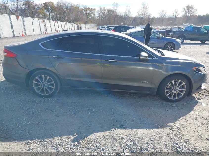 2017 FORD FUSION ENERGI SE LUXURY - 3FA6P0PU4HR410512