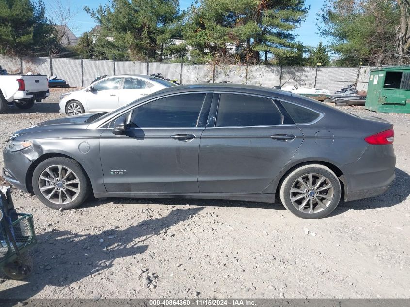 2017 FORD FUSION ENERGI SE LUXURY - 3FA6P0PU4HR410512