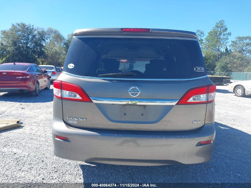 2014 Nissan Quest Sv VIN: JN8AE2KP5E9102266 Lot: 40864374