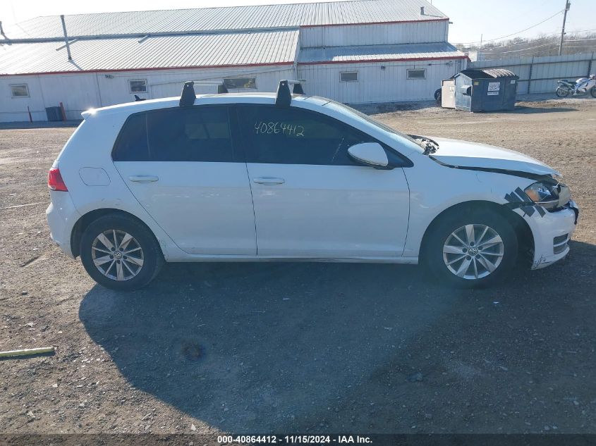 2015 VOLKSWAGEN GOLF VIN: 3VW217AU3FM009388