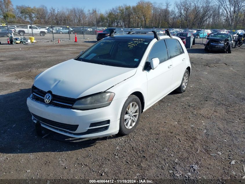 2015 VOLKSWAGEN GOLF VIN: 3VW217AU3FM009388