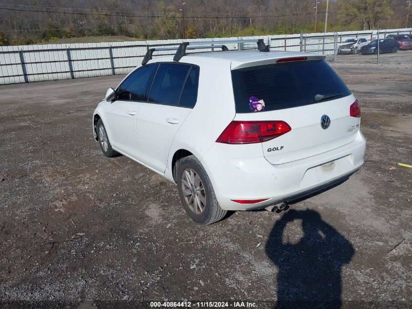 2015 VOLKSWAGEN GOLF VIN: 3VW217AU3FM009388