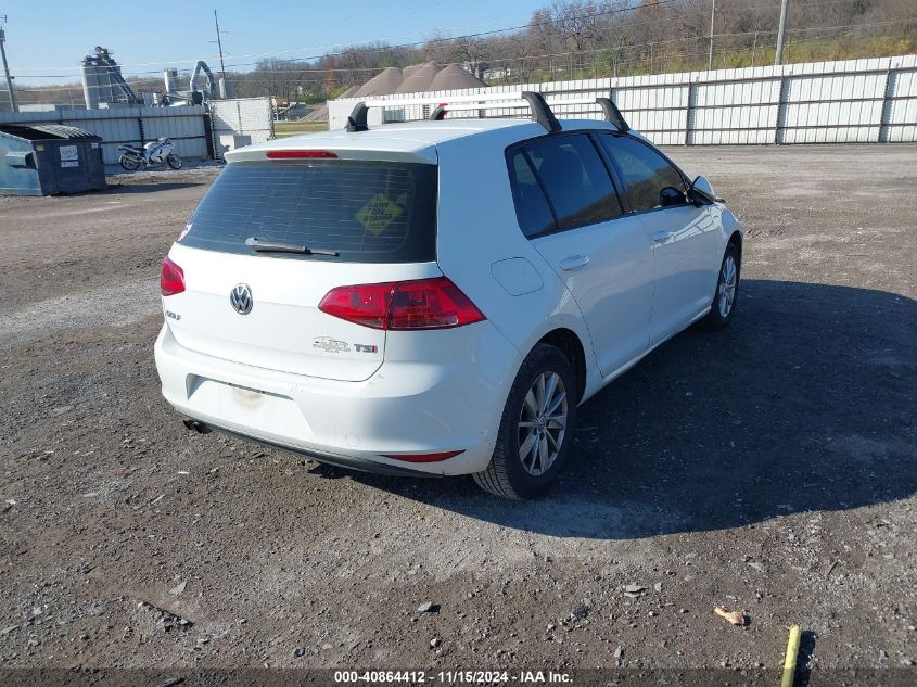 2015 VOLKSWAGEN GOLF VIN: 3VW217AU3FM009388