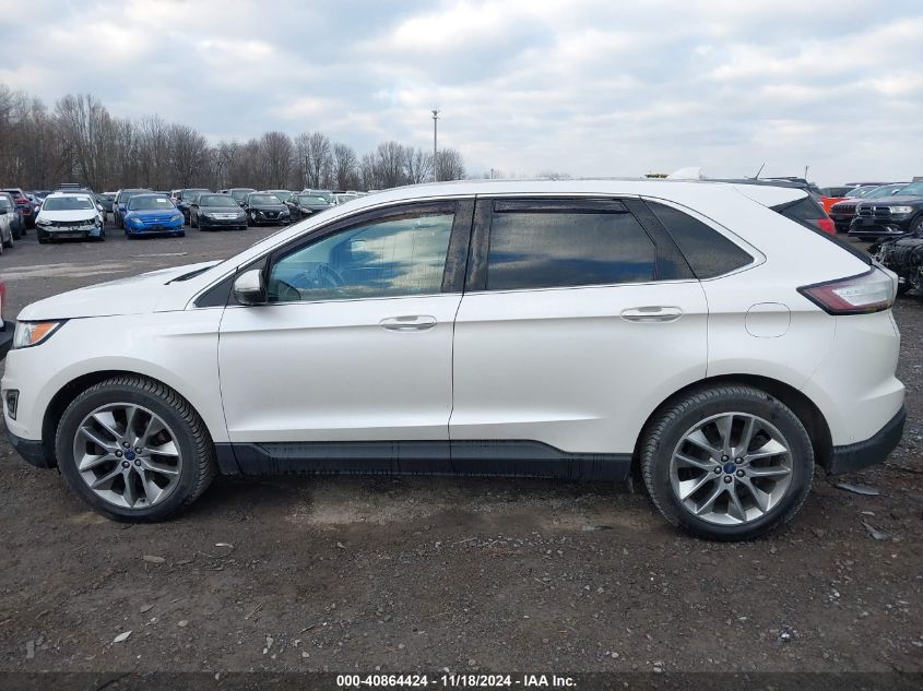 2015 Ford Edge Titanium VIN: 2FMPK4K83FBB88132 Lot: 40864424