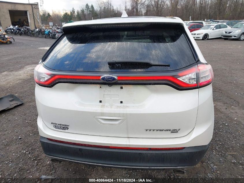 2015 Ford Edge Titanium VIN: 2FMPK4K83FBB88132 Lot: 40864424