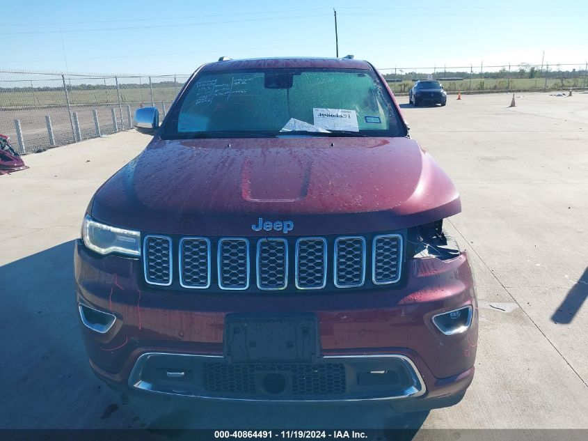 2017 Jeep Grand Cherokee Overland 4X2 VIN: 1C4RJECG1HC614883 Lot: 40864491