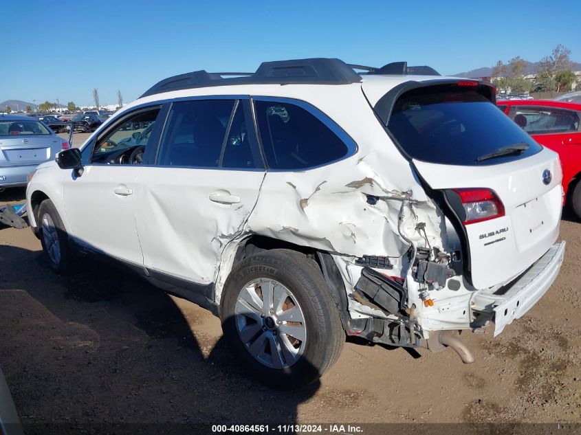 2016 Subaru Outback 2.5I Premium VIN: 4S4BSAHC8G3321697 Lot: 40864561