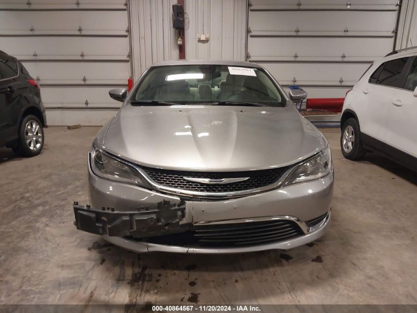 2015 Chrysler 200 Limited VIN: 1C3CCCABXFN504481 Lot: 40864567