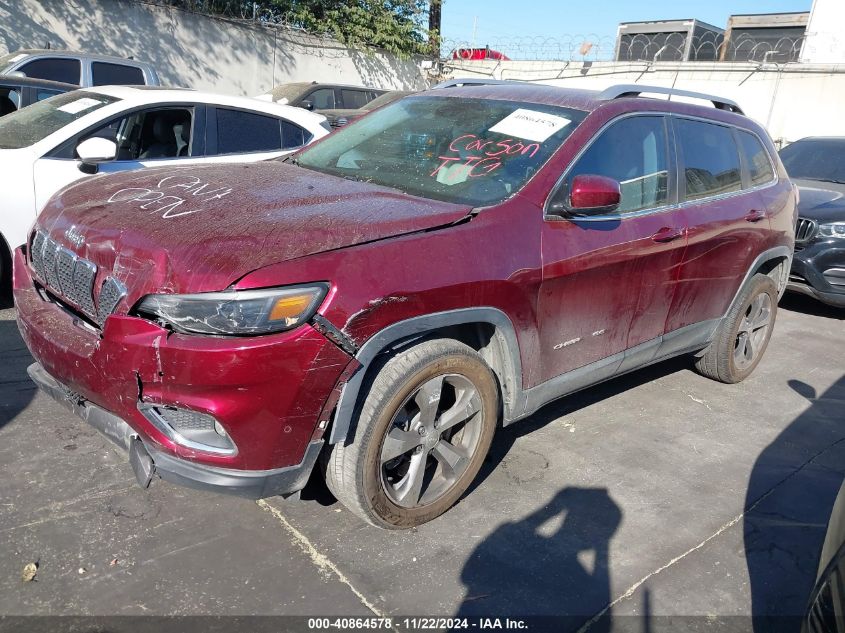 2019 Jeep Cherokee Limited Fwd VIN: 1C4PJLDN1KD175288 Lot: 40864578