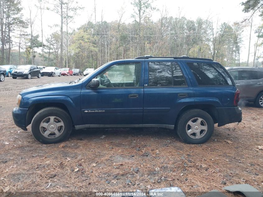 2002 Chevrolet Trailblazer Ls VIN: 1GNDS13S022501144 Lot: 40864581