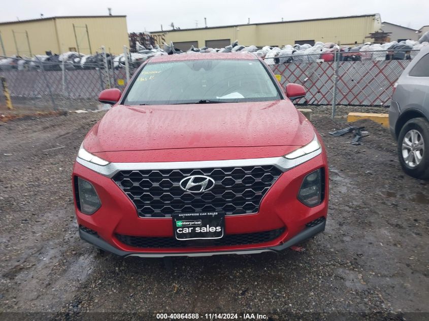 2019 Hyundai Santa Fe Se VIN: 5NMS23AD5KH099343 Lot: 40864588