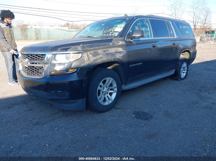 Vin: 1gnskjkc3fr153533, lot: 41354274, chevrolet suburban 1500 lt 20152