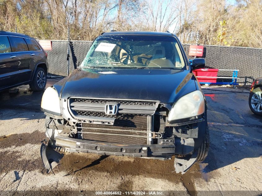 2005 Honda Pilot Ex-L VIN: 5FNYF18555B046617 Lot: 40864652