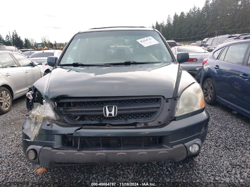 2005 Honda Pilot Ex-L VIN: 2HKYF18655H555634 Lot: 40864787