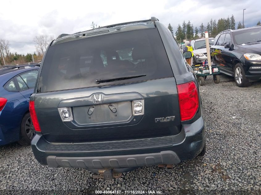 2005 Honda Pilot Ex-L VIN: 2HKYF18655H555634 Lot: 40864787