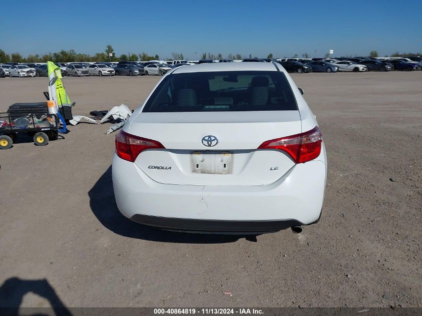 2019 Toyota Corolla Le VIN: 5YFBURHE5KP883782 Lot: 40864819