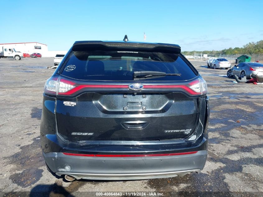 2015 Ford Edge Titanium VIN: 2FMPK4K8XFBB01830 Lot: 40864843