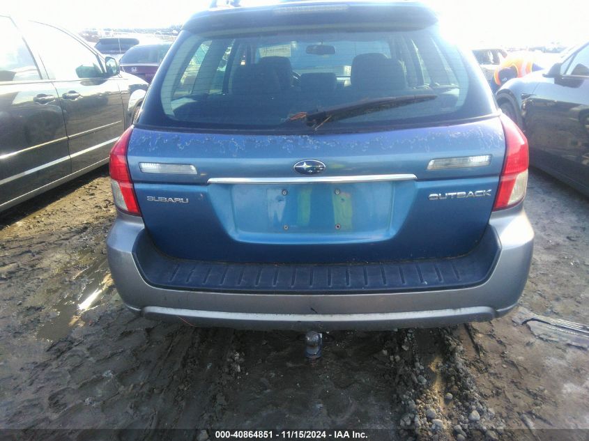 2008 Subaru Outback 2.5I/2.5I L.l. Bean Edition VIN: 4S4BP61CX87306749 Lot: 40864851