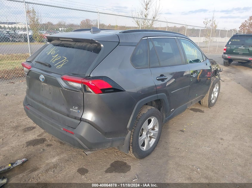 VIN 4T3LWRFV7MU043755 2021 TOYOTA RAV4 HYBRID LE
