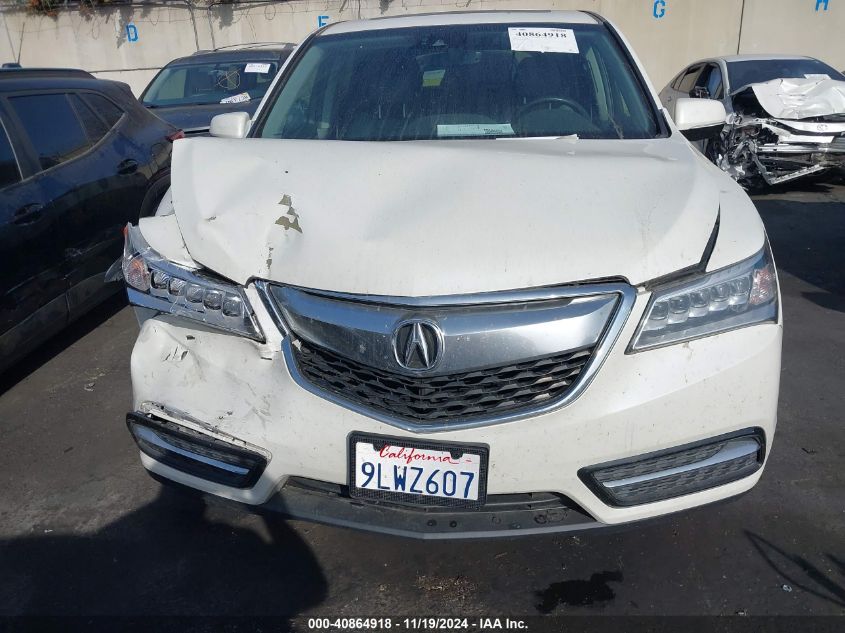 2016 Acura Mdx Technology Acurawatch Plus Packages/Technology Package VIN: 5FRYD4H46GB020513 Lot: 40864918