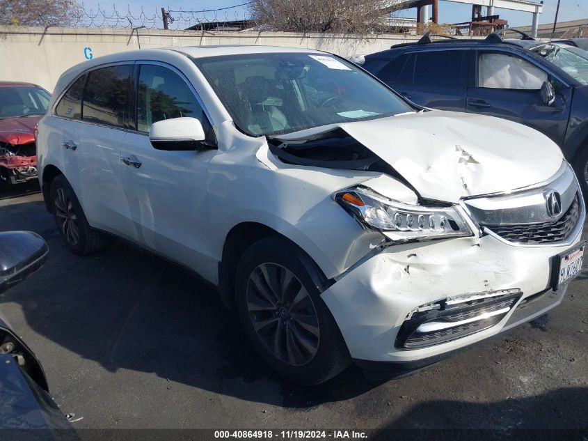 2016 Acura Mdx Technology Acurawatch Plus Packages/Technology Package VIN: 5FRYD4H46GB020513 Lot: 40864918