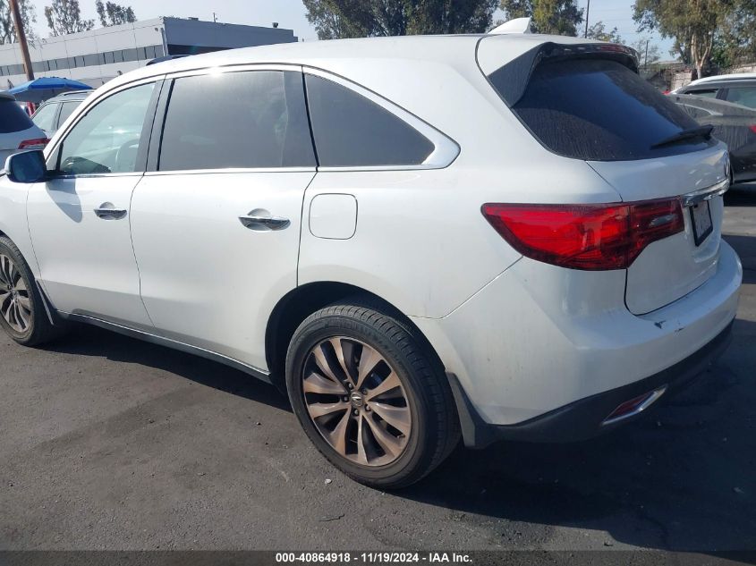 2016 Acura Mdx Technology Acurawatch Plus Packages/Technology Package VIN: 5FRYD4H46GB020513 Lot: 40864918