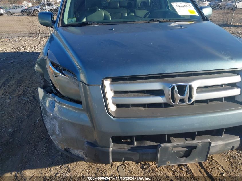 2006 Honda Pilot Ex-L VIN: 5FNYF18746B001669 Lot: 40864947