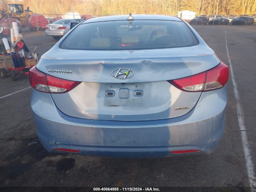 2013 Hyundai Elantra Limited VIN: KMHDH4AE7DU662891 Lot: 40864985