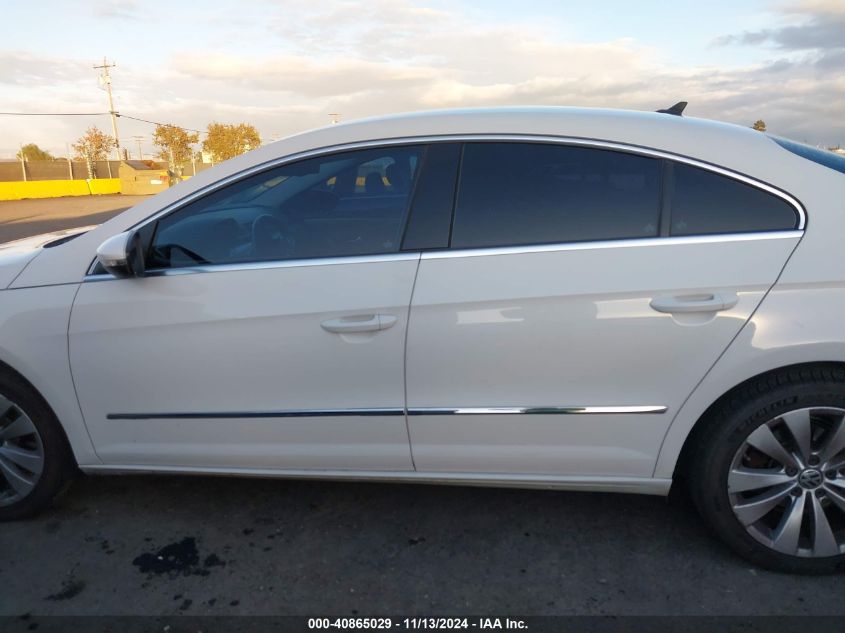 2012 Volkswagen Cc Sport VIN: WVWMP7AN6CE534675 Lot: 40865029