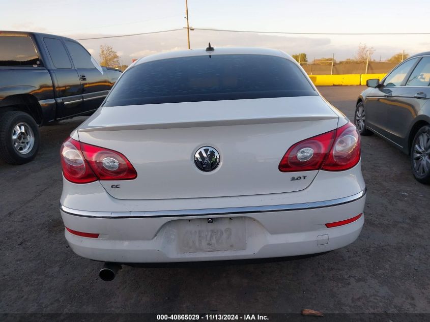 2012 Volkswagen Cc Sport VIN: WVWMP7AN6CE534675 Lot: 40865029