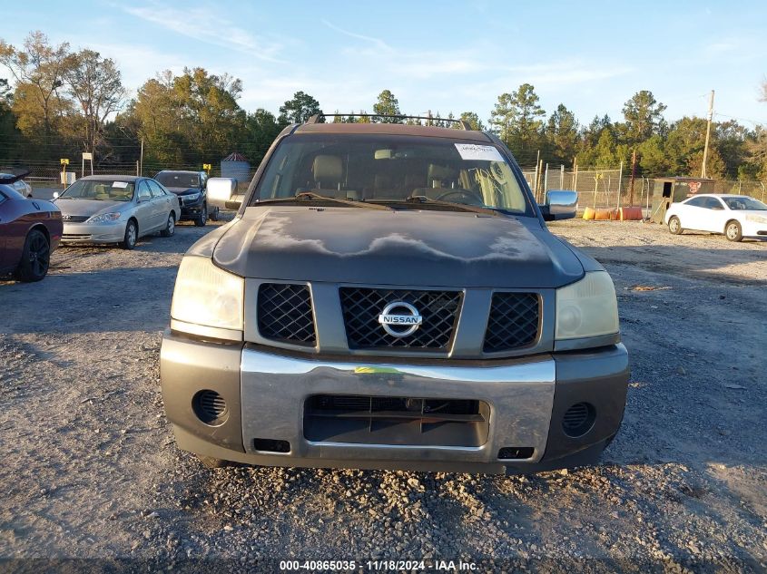 2006 Nissan Armada Se VIN: 5N1AA08A96N706681 Lot: 40865035