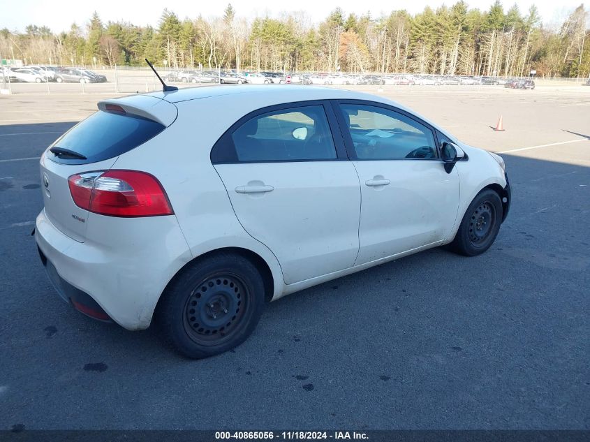 2013 Kia Rio Ex VIN: KNADN5A34D6180026 Lot: 40865056