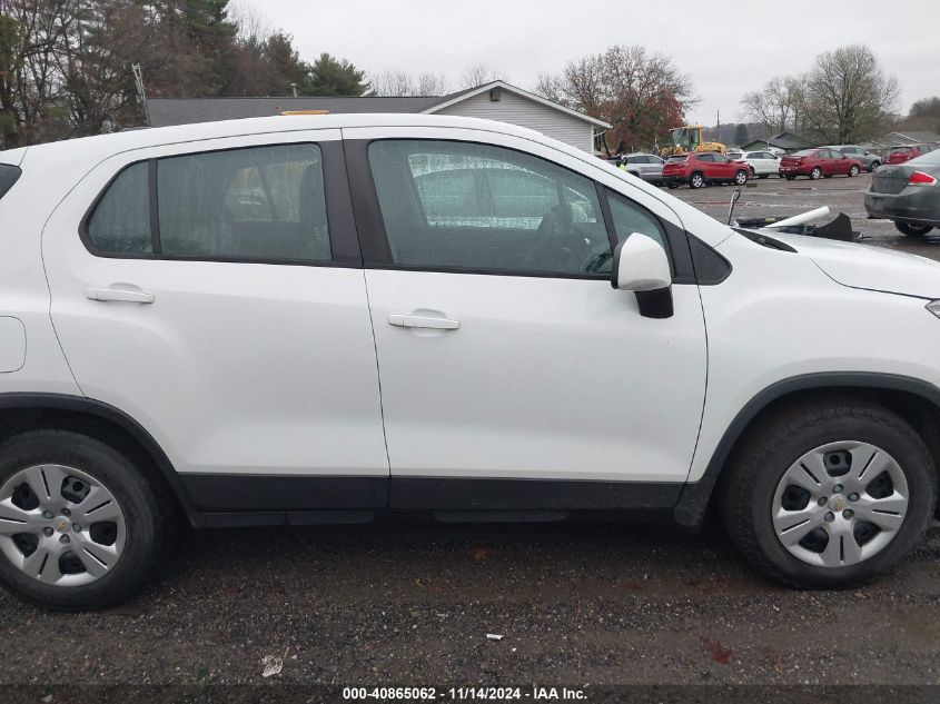 2017 Chevrolet Trax Ls VIN: KL7CJKSB4HB153031 Lot: 40865062